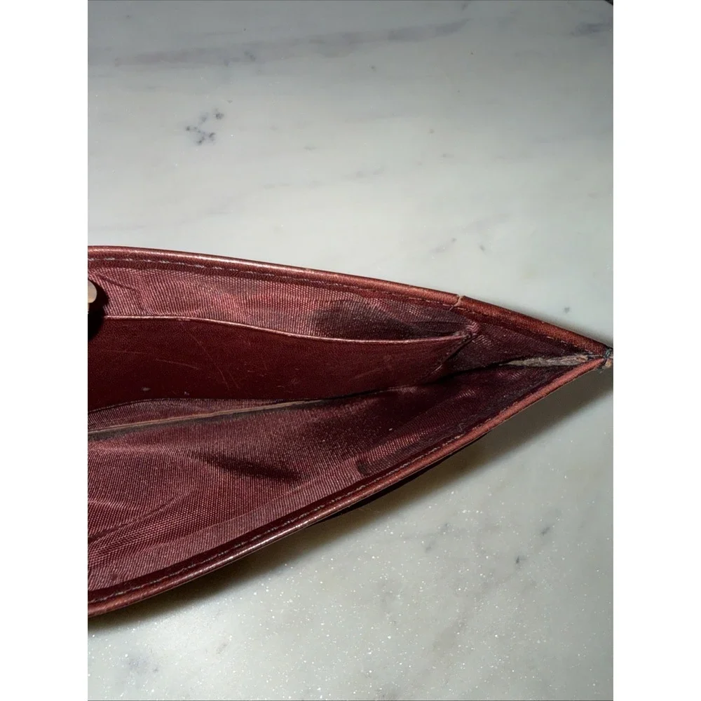 Carlo Amboldi Calfskin Leather Brown‎ Wallet 6x3.5